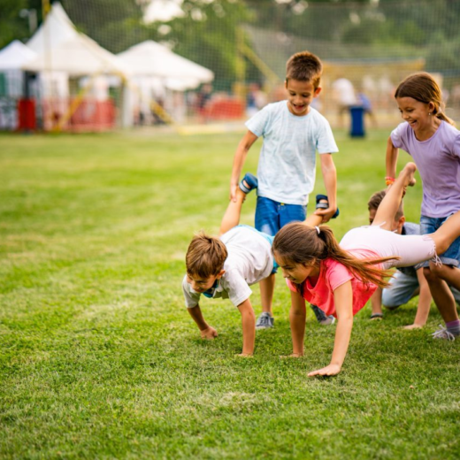 Young kids playing.